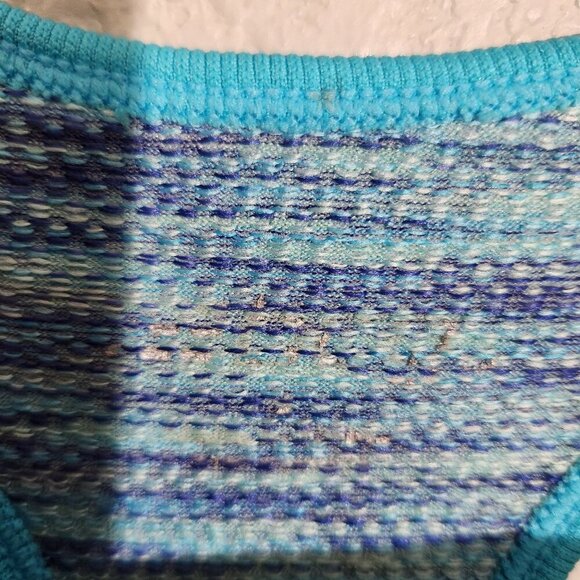 Womens Racerback Athletic Tank Top Small By Academy Ltd Shirt Blue Green - Picture 2 of 11